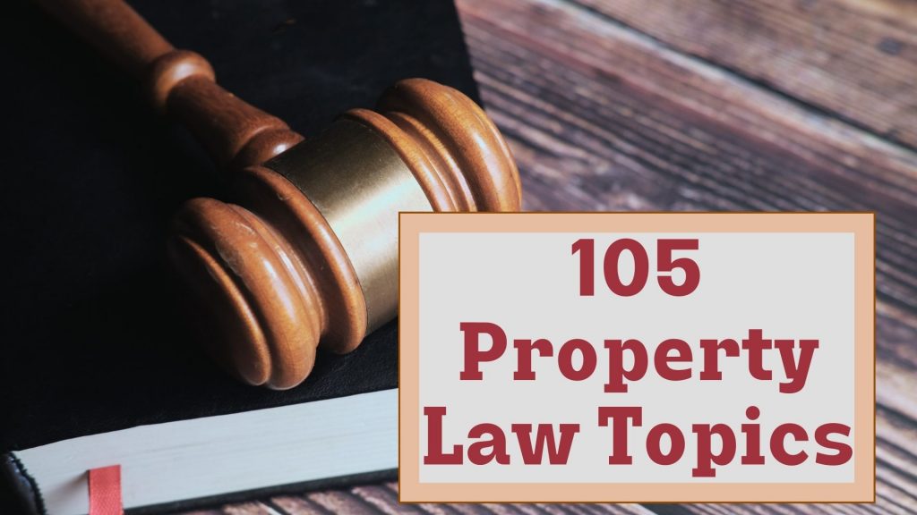property law research topics